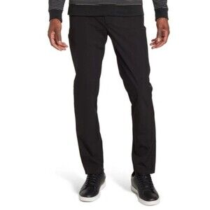 NWT Thomas Dean |‎ Performance Nylon Blend Black Men’s Pants